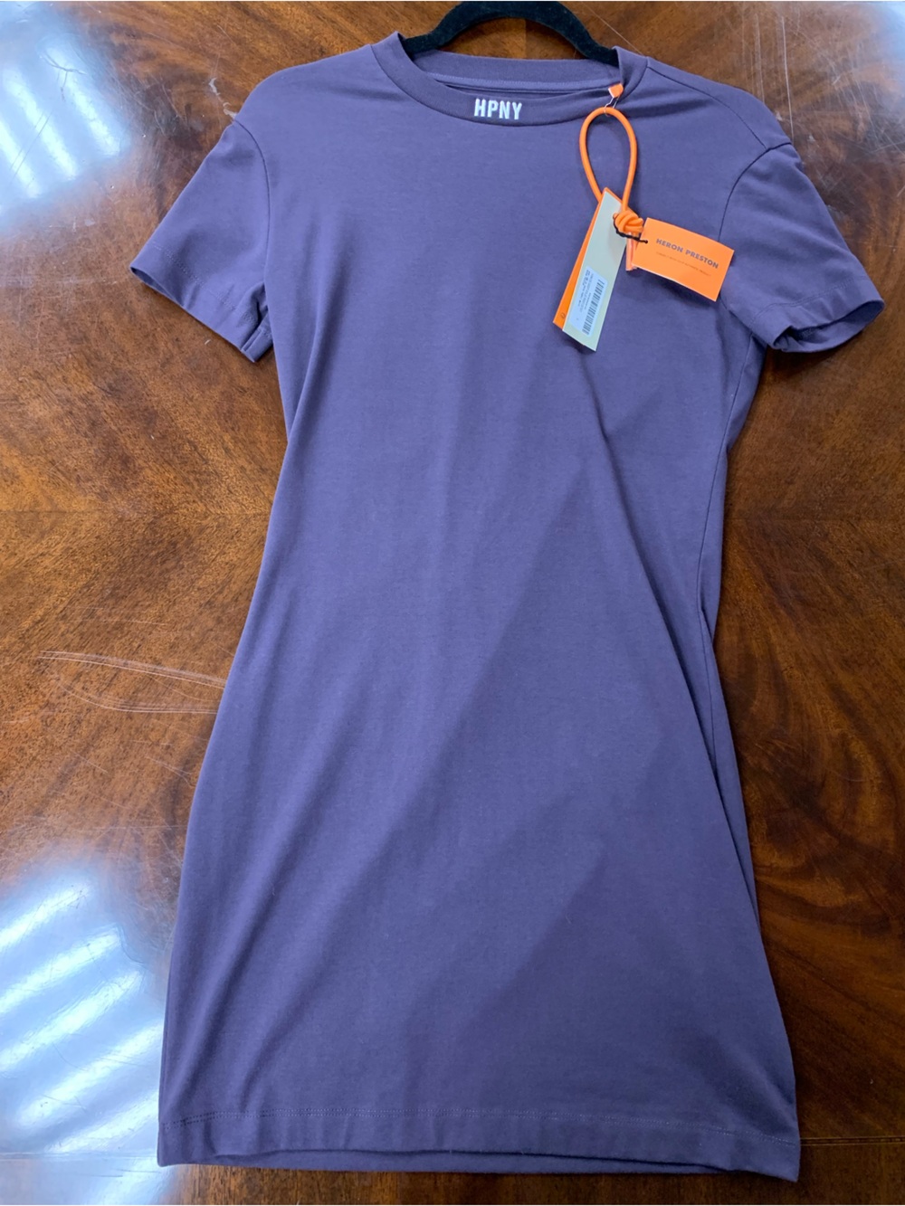 Heron Preston Purple Crew Neck dress NWT